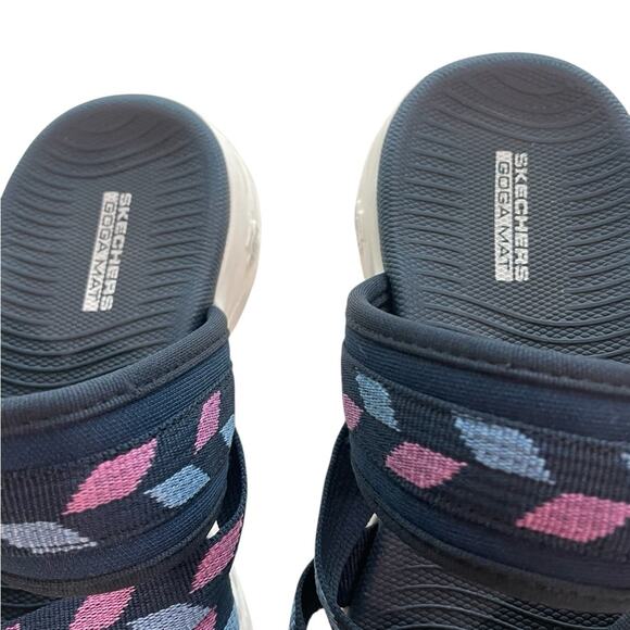 SKECHERS Goga Mat – Velcro Sport Sandals, Blue/Pink, Sz 6 - Picture 4 of 6
